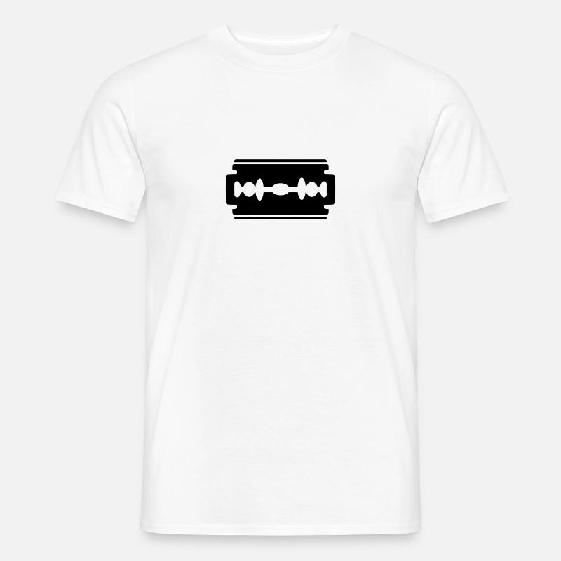 Razor blade, shave - Men’s T-shirt - white