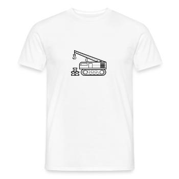 Kran zum ausmalen Kranfahrer Geschenk - Männer T-Shirt - Weiß - Vorne - AI Model Male 178 dark (178cm)