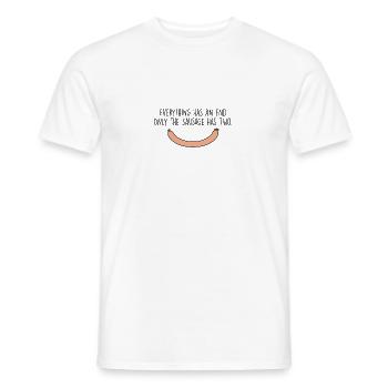 Alles hat ein Ende! - Männer T-Shirt - Weiß - Vorne - AI Model Male 178 dark (178cm)