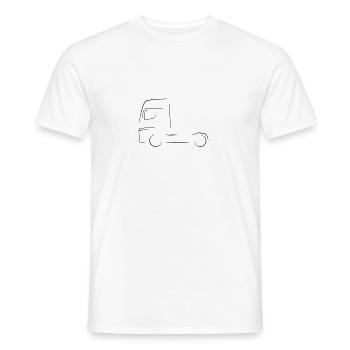 Silhouette de camion - T-shirt homme - blanc - Devant - AI Model Male 178 dark (178cm)