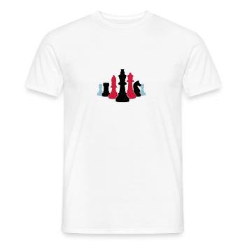 schach 002 - Männer T-Shirt - Weiß - Vorne - AI Model Male 178 dark (178cm)