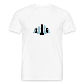 schach 001 - Männer T-Shirt - Weiß - Vorne - AI Model Male 178 dark (178cm)