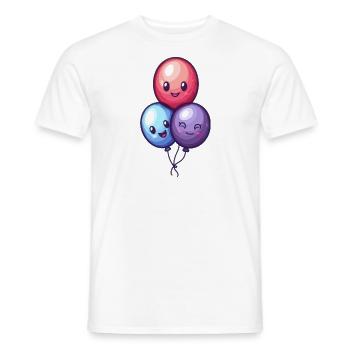 Ballons für Kinder - Männer T-Shirt - Weiß - Vorne - AI Model Male 178 dark (178cm)