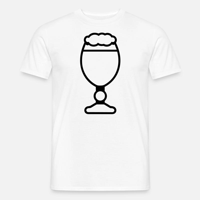 Bier - Männer T-Shirt - Weiß