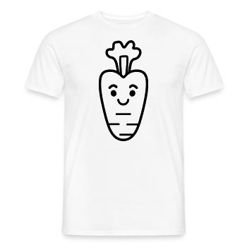 Karotte - Männer T-Shirt - Weiß - Vorne - AI Model Male 178 dark (178cm)