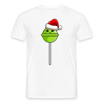 Lollipop Christmas Comic Noël - T-shirt homme - blanc - Devant - AI Model Male 178 dark (178cm)
