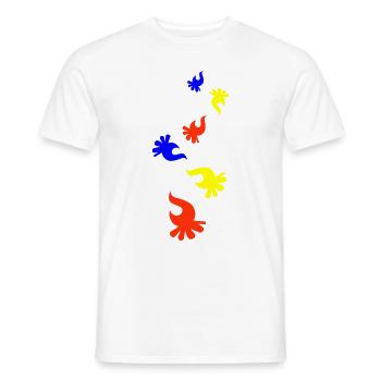 Campfire Colorful - Men's T-Shirt - white - Front - AI Model Male 178 dark (178cm)