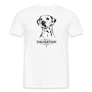 Dalmatien Maman Chien Chien Dalmatien Wilsigns - T-shirt homme - blanc - Devant - AI Model Male 178 dark (178cm)