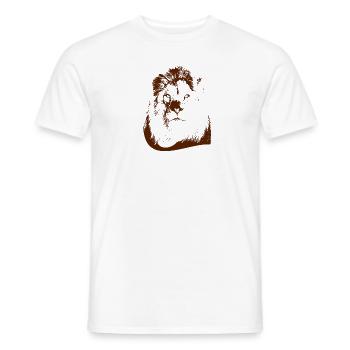 Lion - T-shirt homme - blanc - Devant - AI Model Male 178 dark (178cm)