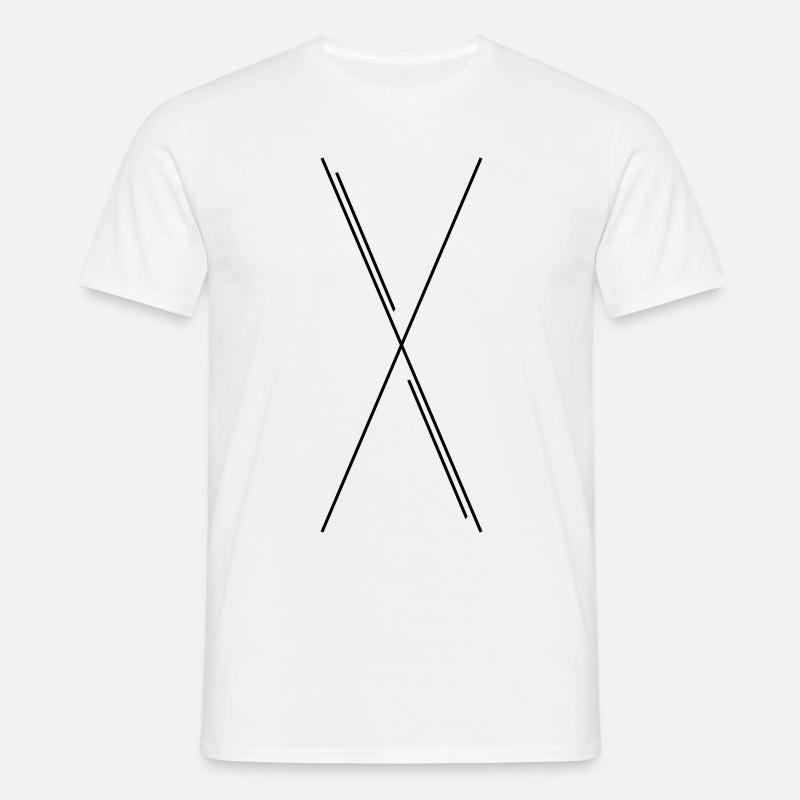 X - Männer T-Shirt - Weiß