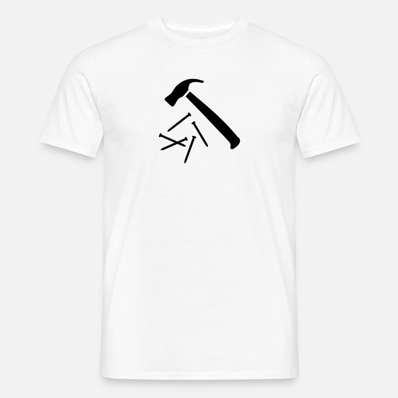 Hammer - Männer T-Shirt - Weiß