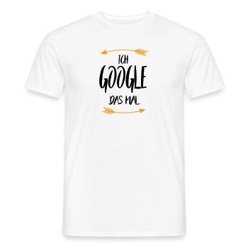 Sprüche Ich google das mal - Männer T-Shirt - Weiß - Vorne - AI Model Male 178 dark (178cm)