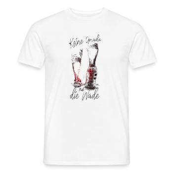 keine Gnade für die Wade Marathon Halbmarathon - Männer T-Shirt - Weiß - Vorne - AI Model Male 178 dark (178cm)