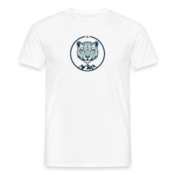 Mountain snow leopard - Men's T-Shirt - white - Front - AI Model Male 178 dark (178cm)
