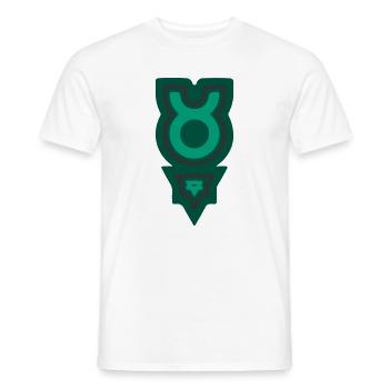 Zodiac Tribal Taurus and Earth - Men's T-Shirt - white - Front - AI Model Male 178 dark (178cm)