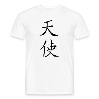 Engel-Kanji - Männer T-Shirt - Weiß - Vorne - AI Model Male 178 dark (178cm)