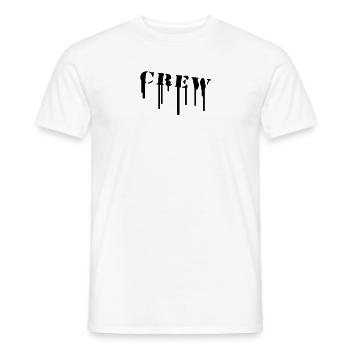 crew_paint - Men's T-Shirt - white - Front - AI Model Male 178 dark (178cm)