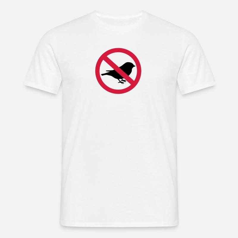 Vogel - Männer T-Shirt - Weiß