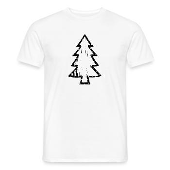 sapin - T-shirt homme - blanc - Devant - AI Model Male 178 dark (178cm)