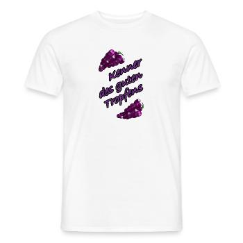 Kenner des guten Tropfens Weinrebe - Männer T-Shirt - Weiß - Vorne - AI Model Male 178 dark (178cm)