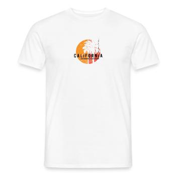 San Luis Obispo Kalifornien Coole einheimische Palme - Männer T-Shirt - Weiß - Vorne - AI Model Male 178 dark (178cm)