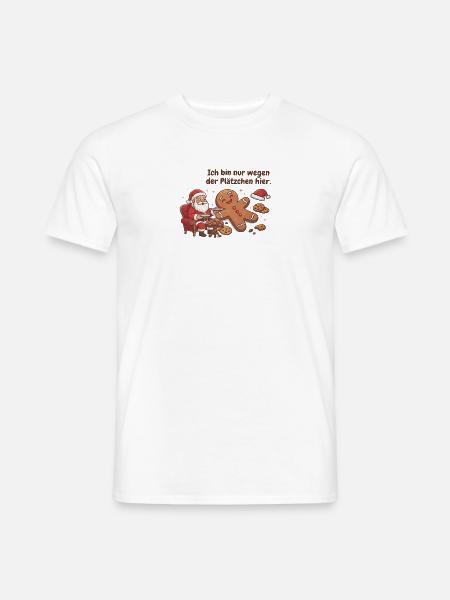 Weihnachtsplätzchen mit Santa - Männer T-Shirt - Weiß