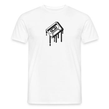 SKULL TAPE ILLUSTRATION - T-shirt homme - blanc - Devant - AI Model Male 178 dark (178cm)