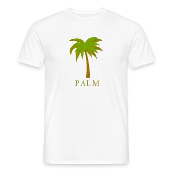 Palm - Men's T-Shirt - white - Front - AI Model Male 178 dark (178cm)
