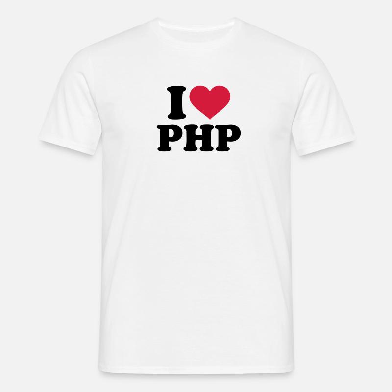 PHP - Männer T-Shirt - Weiß