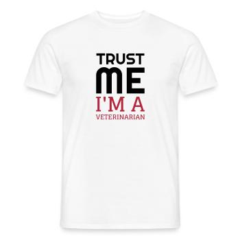 Vétérinaire / Animal / Travail / Métier / Job - T-shirt homme - blanc - Devant - AI Model Male 178 dark (178cm)