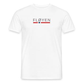 Fløyen Norvège - T-shirt homme - blanc - Devant - AI Model Male 178 dark (178cm)