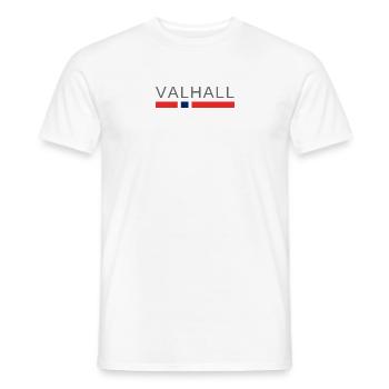 Valhalla Norway - Men's T-Shirt - white - Front - AI Model Male 178 dark (178cm)