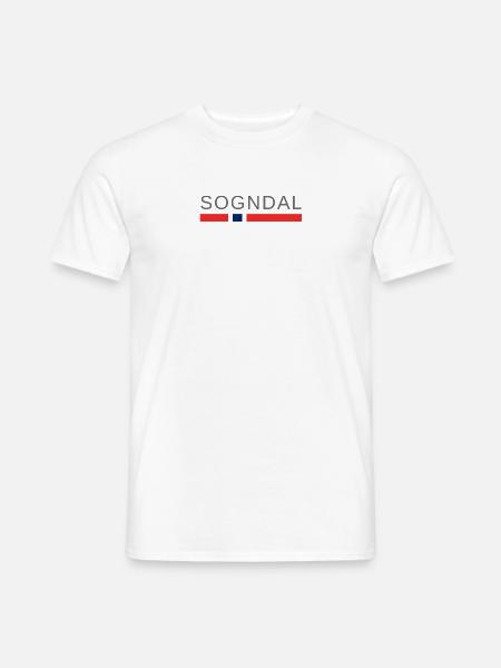 Sogndal Norwegen - Männer T-Shirt - Weiß