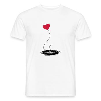 Herz auf Reisen - Männer T-Shirt - Weiß - Vorne - AI Model Male 178 dark (178cm)