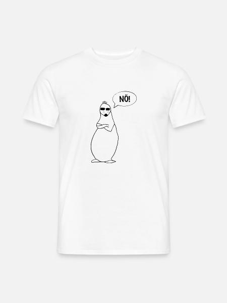 Nö ! Comic - Figur / lustige Geschenkidee - Männer T-Shirt - Weiß