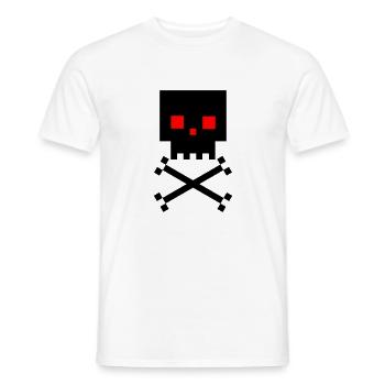 Quadratischer Kopf - Männer T-Shirt - Weiß - Vorne - AI Model Male 178 dark (178cm)