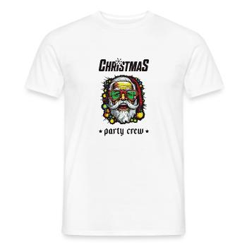 Christmas Party Crew - Men's T-Shirt - white - Front - AI Model Male 178 dark (178cm)