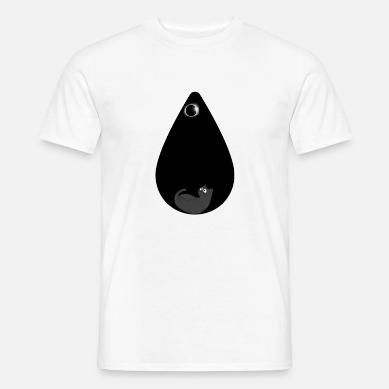 Katze unter Eclips Designs - Männer T-Shirt - Weiß