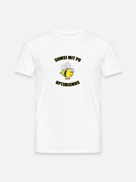 Sumsi mit Po - Männer T-Shirt - Weiß