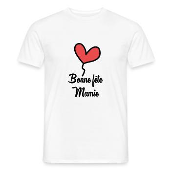 OMA. MAMA. MUTTERTAG. ALLES GUTE ZUM OMA-TAG - Männer T-Shirt - Weiß - Vorne - AI Model Male 178 dark (178cm)