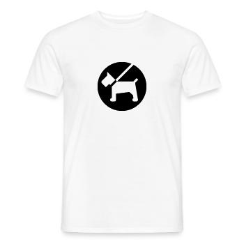 Hund - Männer T-Shirt - Weiß - Vorne - AI Model Male 178 dark (178cm)