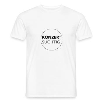Konzert T-Shirt - Männer T-Shirt - Weiß - Vorne - AI Model Male 178 dark (178cm)
