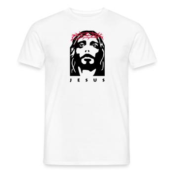 jesus - Men's T-Shirt - white - Front - AI Model Male 178 dark (178cm)