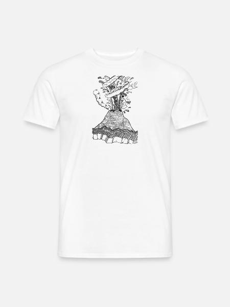 Volcano pattern - Men's T-Shirt - white