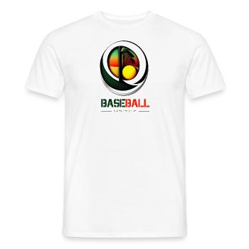 Magnifique tshirt de baseball - T-shirt homme - blanc - Devant - AI Model Male 178 dark (178cm)