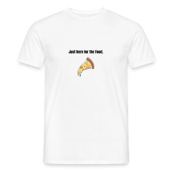 Just here for the Food. - Männer T-Shirt - Weiß - Vorne - AI Model Male 178 dark (178cm)