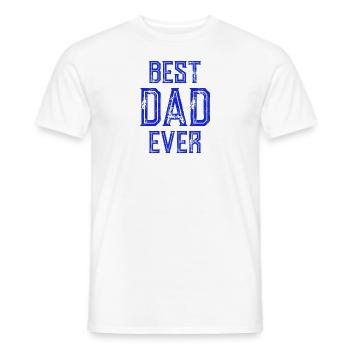 MEILLEUR PÈRE DE TOUS LES TEMPS - MEILLEUR PÈRE - ANNIVERSAIRE DE LA FÊTE DES PÈRES - T-shirt homme - blanc - Devant - AI Model Male 178 dark (178cm)