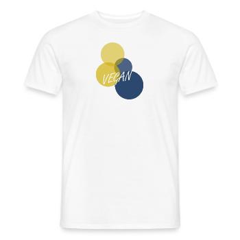 Veganerin Animal Rights Pflanzlich - Männer T-Shirt - Weiß - Vorne - AI Model Male 178 dark (178cm)