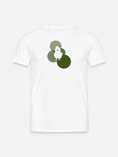 Hühnerstall Hahn Hühnchen - Männer T-Shirt - Weiß