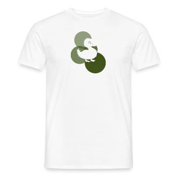 Caneton canard à bec - T-shirt homme - blanc - Devant - AI Model Male 178 dark (178cm)
